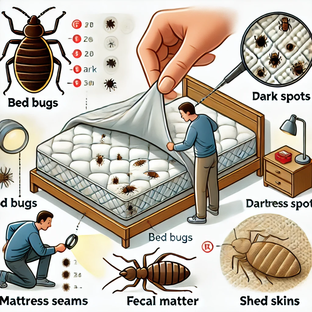 how to check for bed bugs