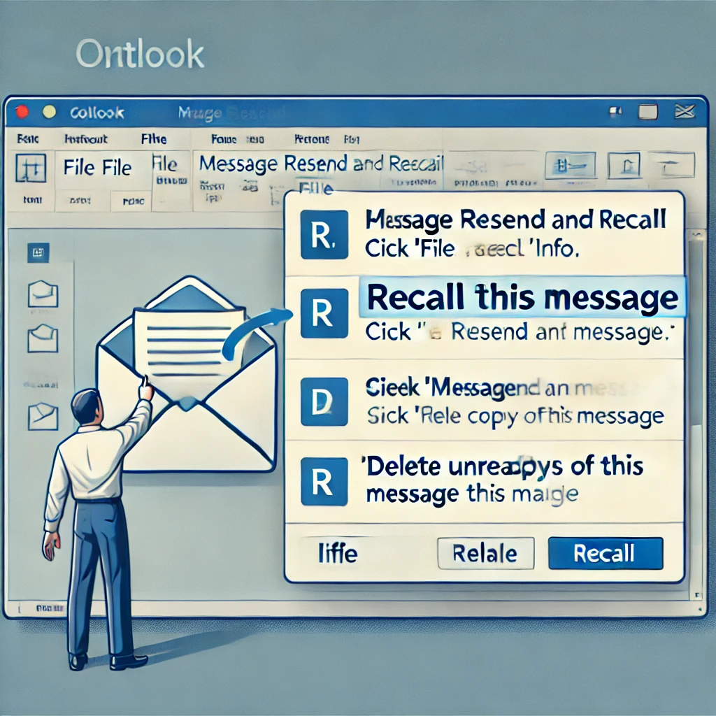 how to recall an email in outlook